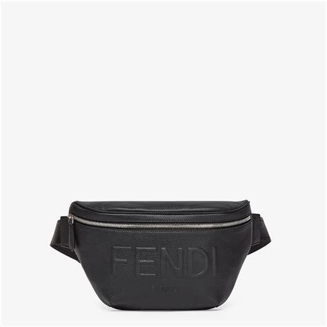 fendi women's belt black leather bag|fendi belt bag men's.